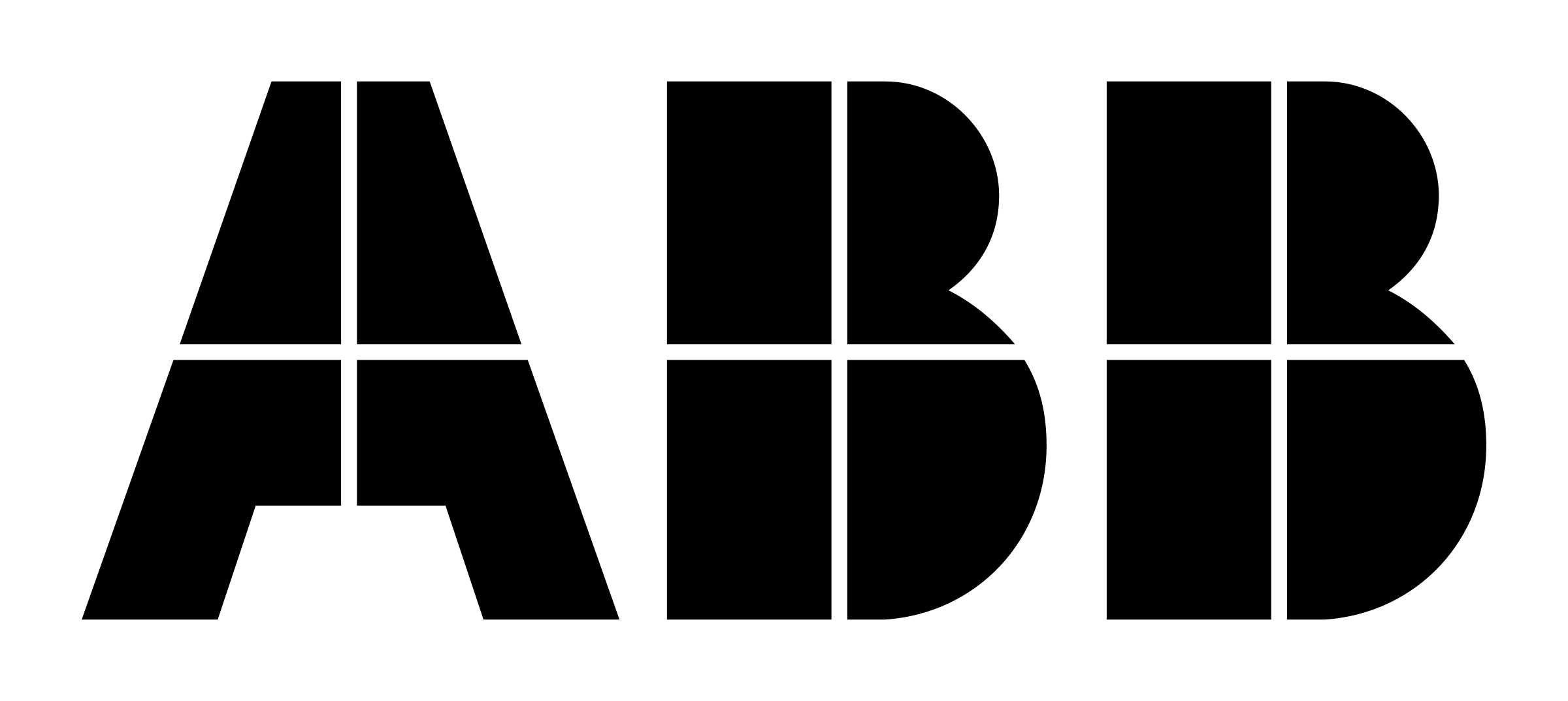 Abb logo black and white