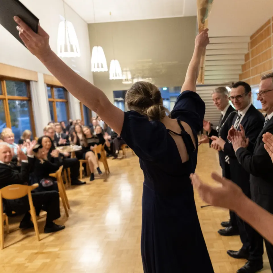 Hanken Executive MBA graduation 2025 Helsinki square
